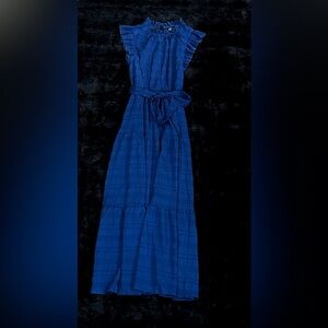 Elegant Blue Maxi Dress